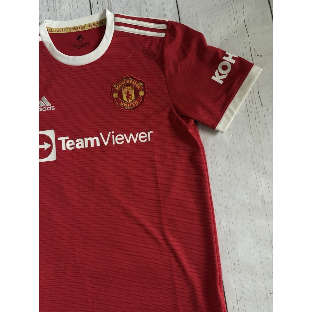 Adidas Manchester United Home Jersey Size Medium Adult Mens Jadon Sancho Player - Picture 2 of 8